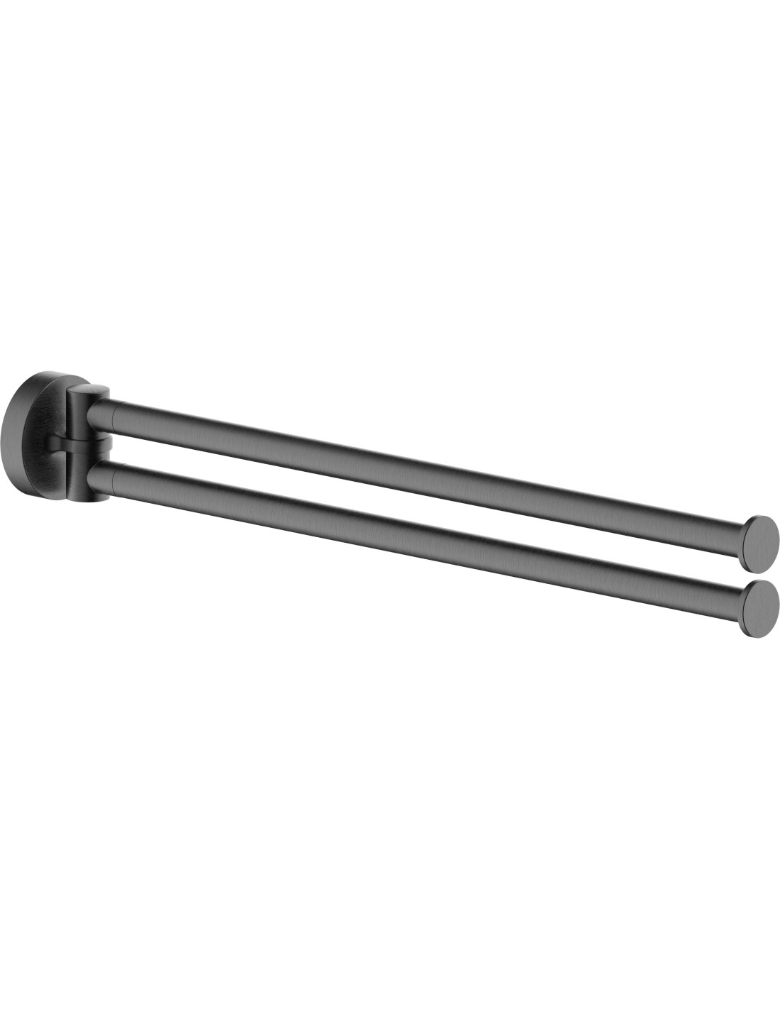 NOBILI - ZEN Porta salvietta a parete doppio grafite - ACPL22/2X