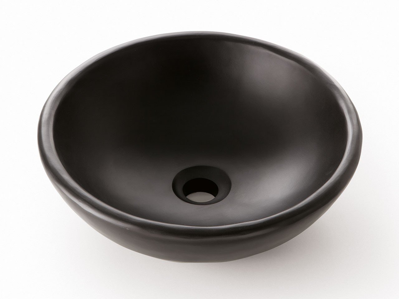 Lavabo da Appoggio Norma in Resina Opaco Nero Africa-10675