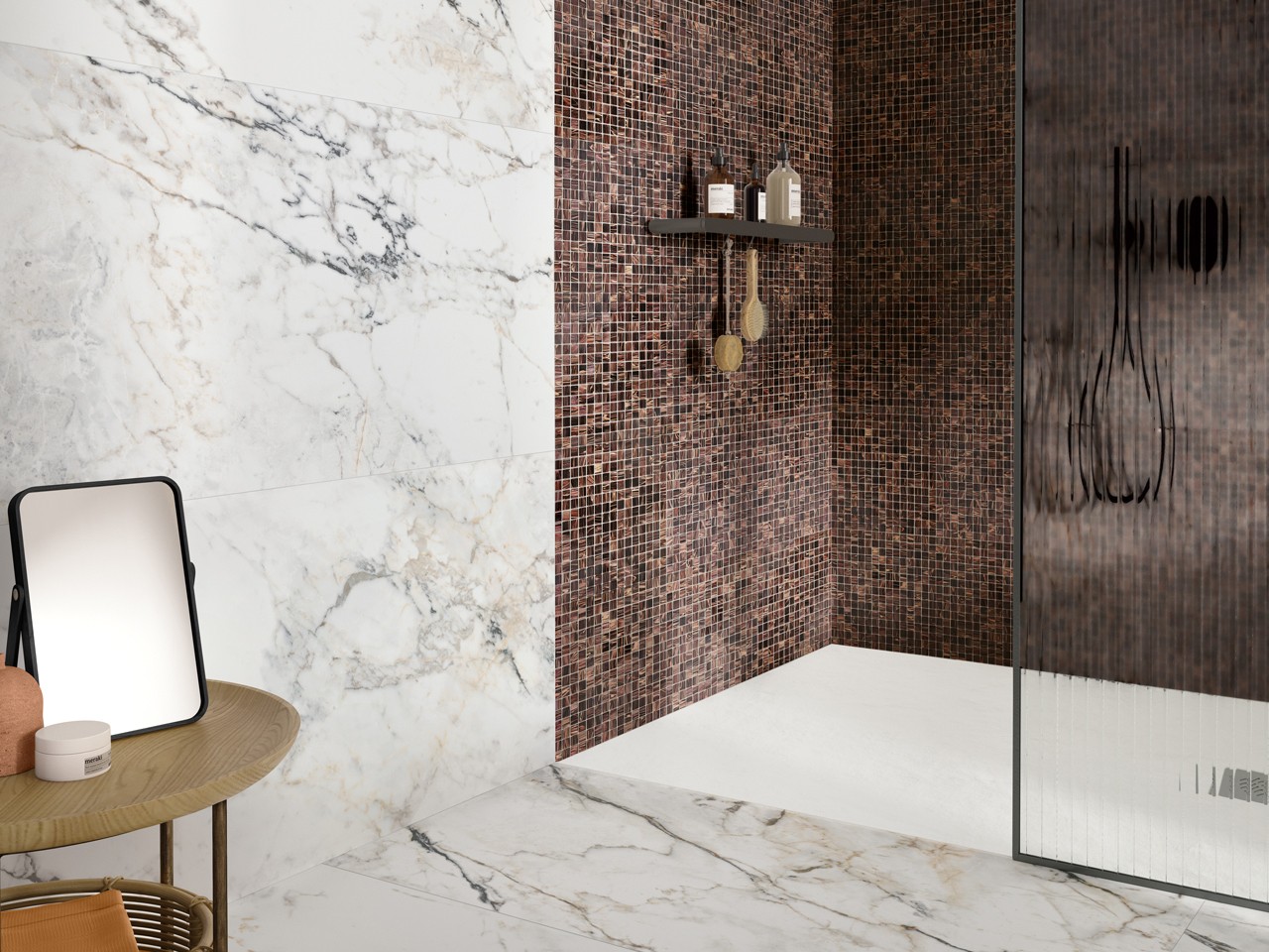 Mosaico Vetro Notte 32,5X32,5 Nero-1453