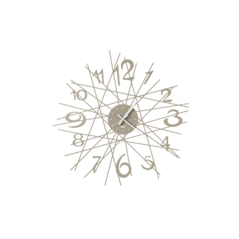 OROLOGIO DA PARETE ZIG ZAG BEIGE 70 CM. ARTI E MESTIERI