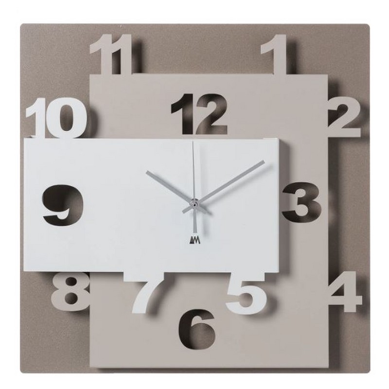 OROLOGIO DA PARETE ZIGGURAT BEIGE/SABBIA/BIANCO ARTI & MESTIERI