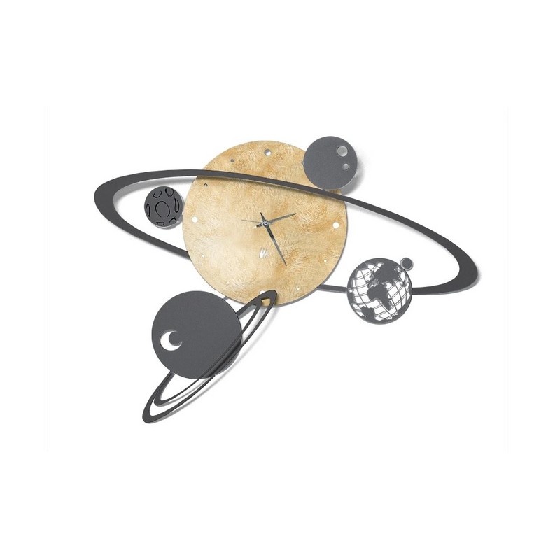 OROLOGIO SISTEMA SOLORE FOGLIA ORO CM. 50X36(H)X8 ARTI & MESTIERI