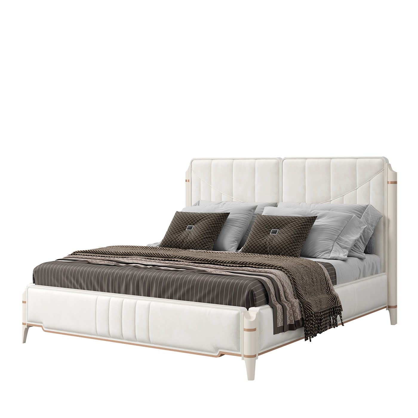Letto matrimoniale James Beige