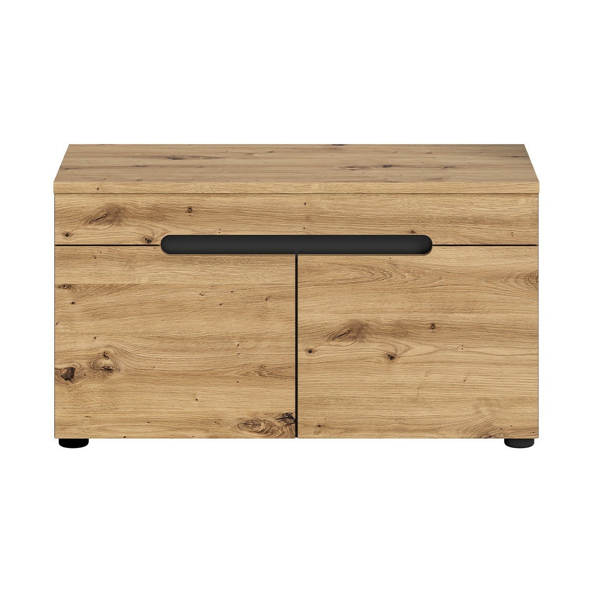 Panchina con vano scarpe 2 ante e 2 nicchie L80 cm - CANU