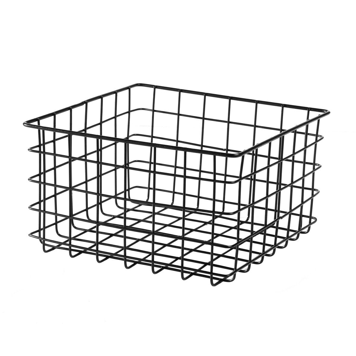 Panier filaire noir petit modèle - H16 cm