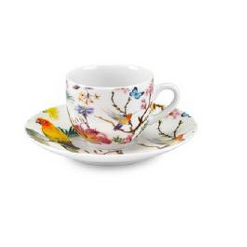 PARADISE SET 6 TAZZE CAFFE' CON PIATTINO ML 90 FADE