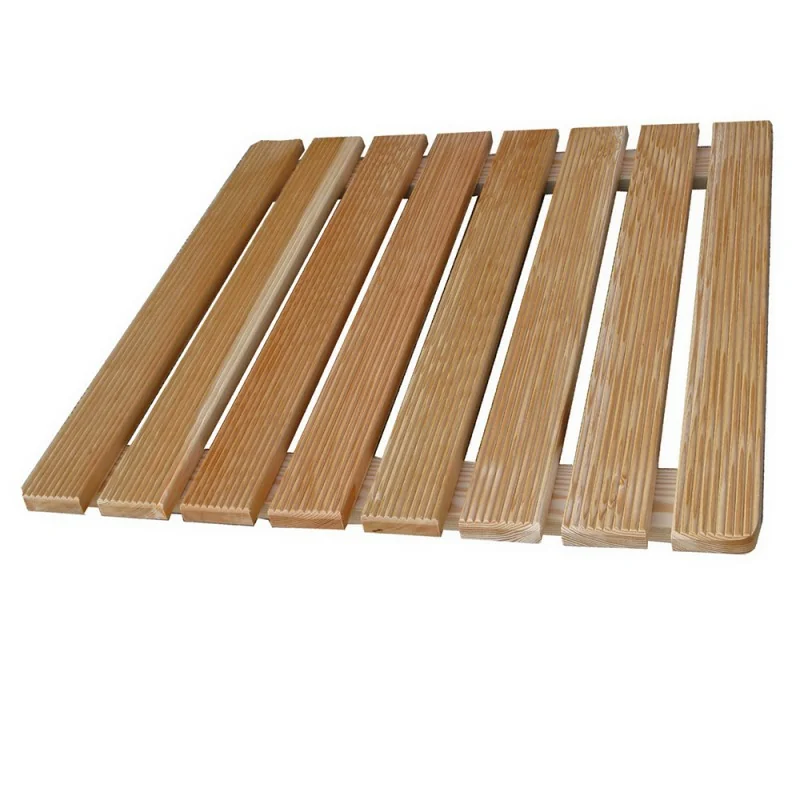 Pedana antiscivolo quadrata 68 x 68 in legno ideale per piatto doccia 90 x 90