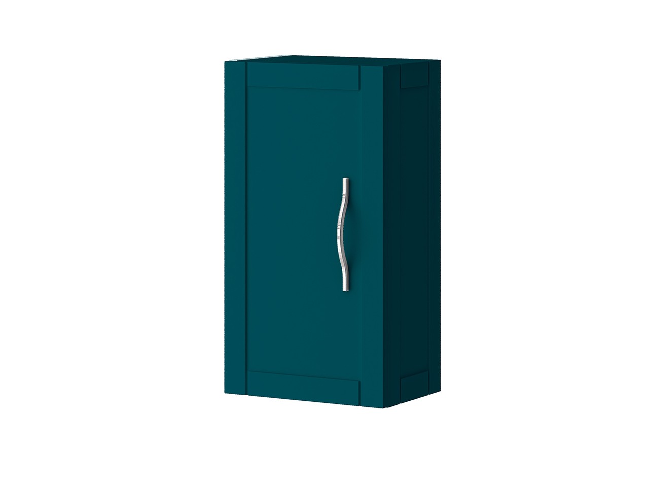 Pensile Bagno Classic 1 Anta 55x30 cm Blu Petrolio-67517