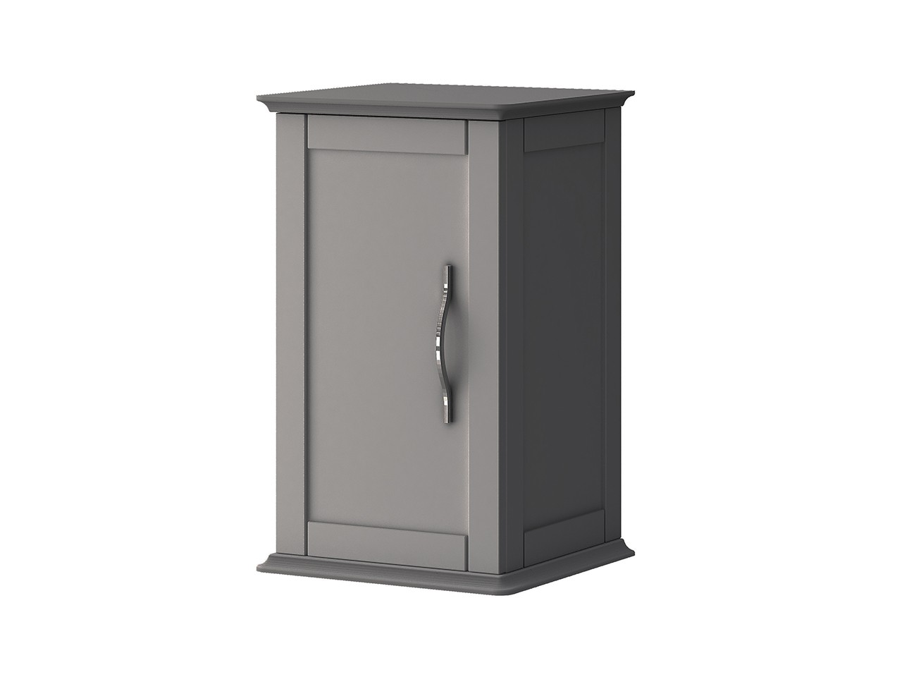 Pensile Bagno Classic 1 Anta 59x34 cm Grigio Nuvola-67522