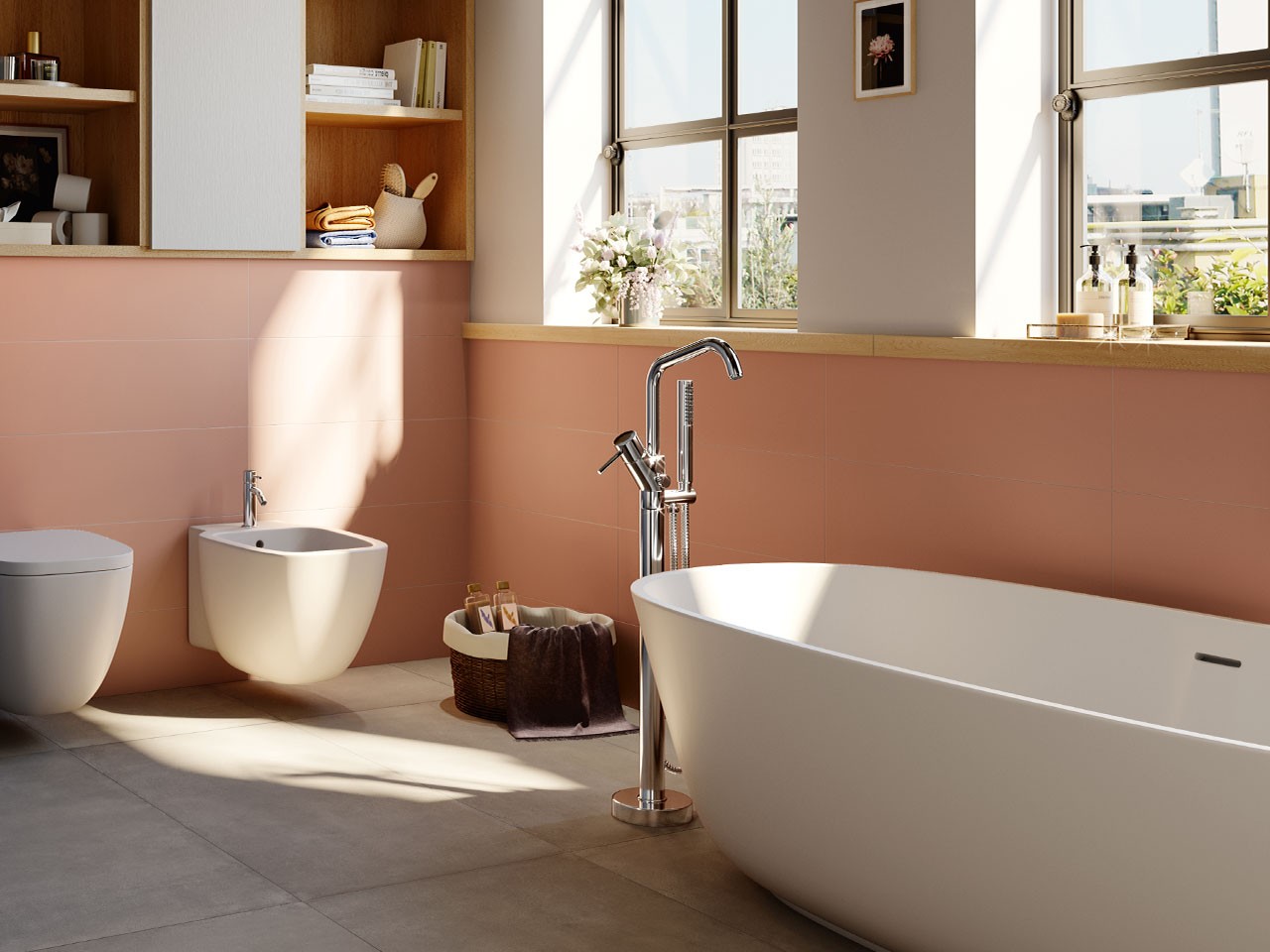 Piastrella Myway Phard 25x75 Rosa Terracotta-62682