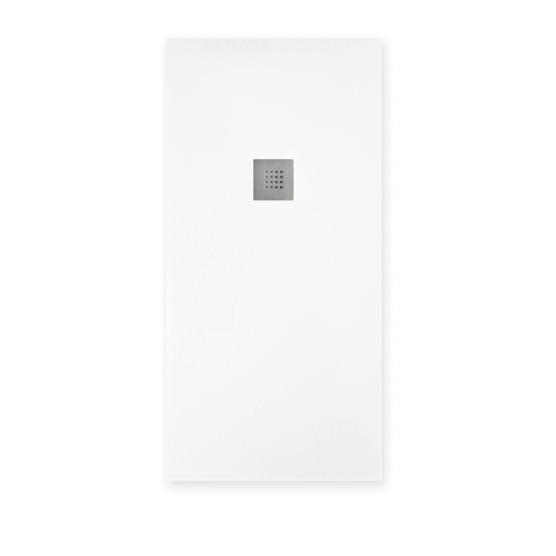 Piatto Doccia 80x150 Effetto Pietra "Tenerife" Bianco