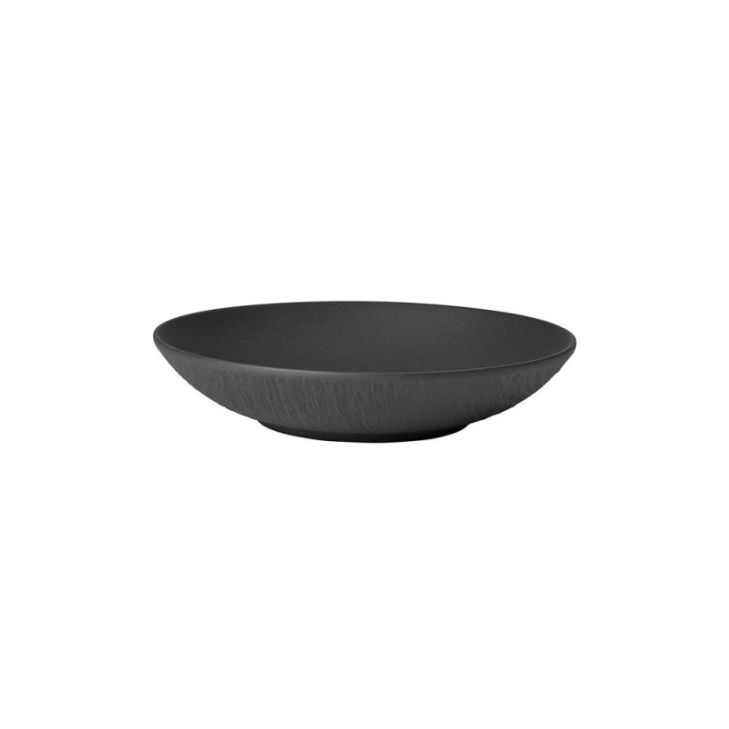 Piatto fondo Manufacture Rock nero Villeroy&Boch cm 24