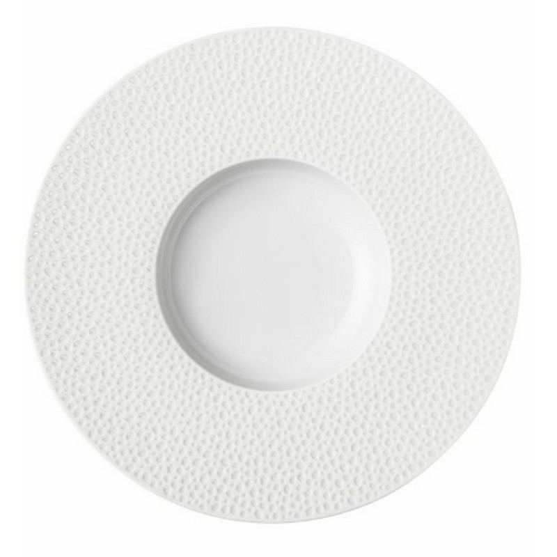 PIATTO GOURMET 30 CM. PERLES DE ROSEE BLANCHES DEGRENNE