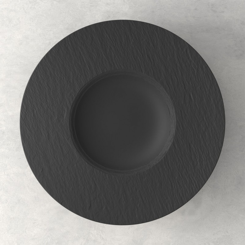 Piatto pasta Manufacture Rock nero Villeroy&Boch cm 28