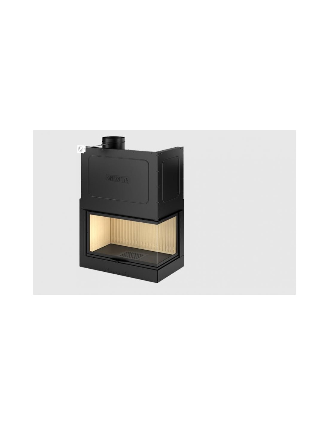 Piazzetta - camino a legna Ecodesign/ Versione sinistra - MA 283 S