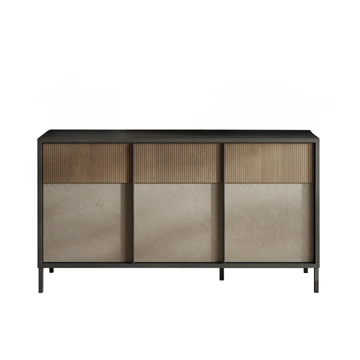 Piccola credenza 3 ante e 2 ripiani L156 cm - EVEREST