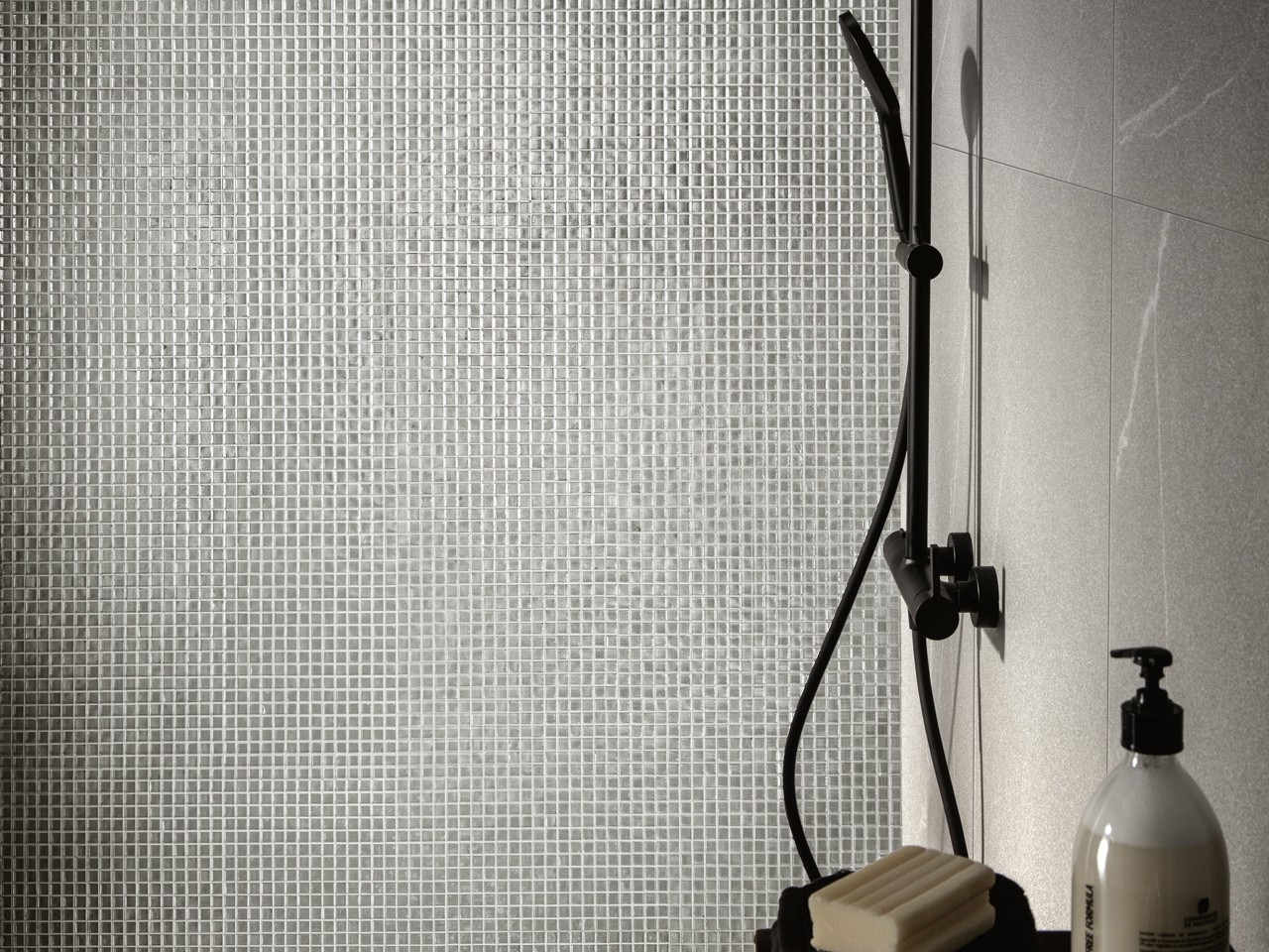 Mosaico Vetro Platinopuro con Foglia D'Oro 29,5X29,5 Grigio-6163