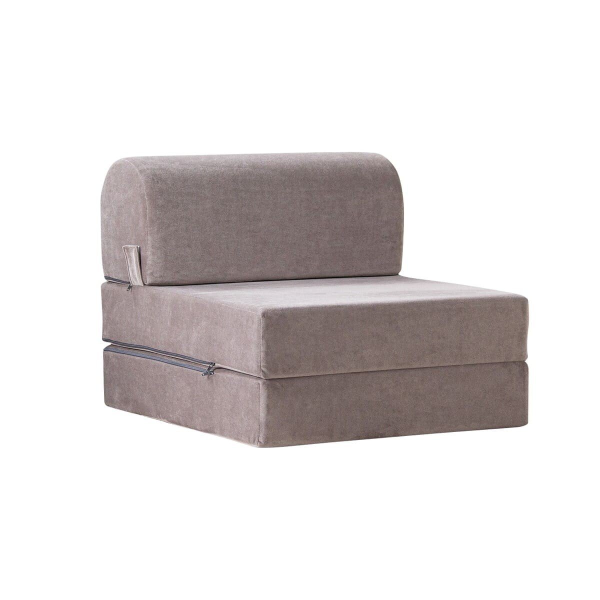 Poltrona convertibile in tessuto velluto L65 cm - MAGIC