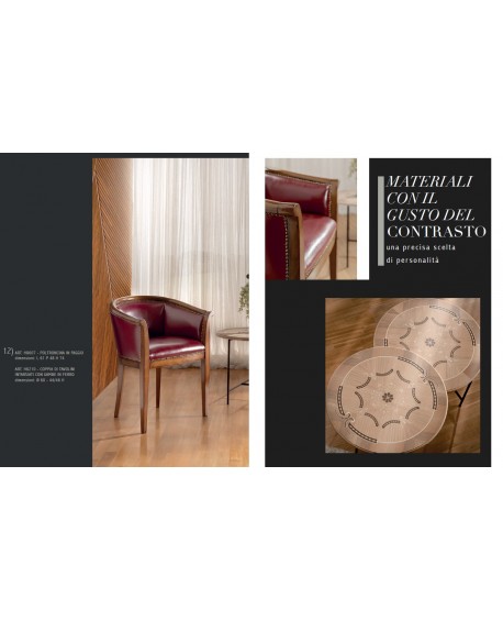 Poltroncina in faggio con gambe spillo