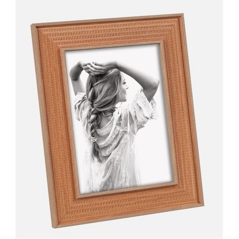 PORTAFOTO 13X18 CM. COLOR TABACCO IN PS RICICLATO MASCAGNI