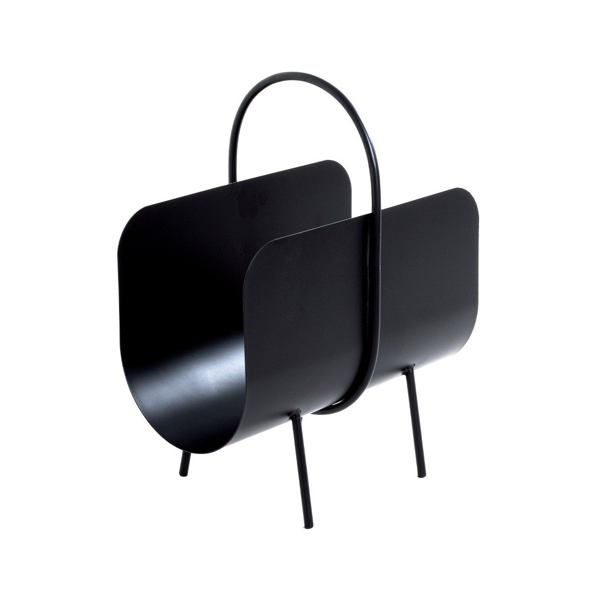 Portariviste in metallo nero - H47 cm