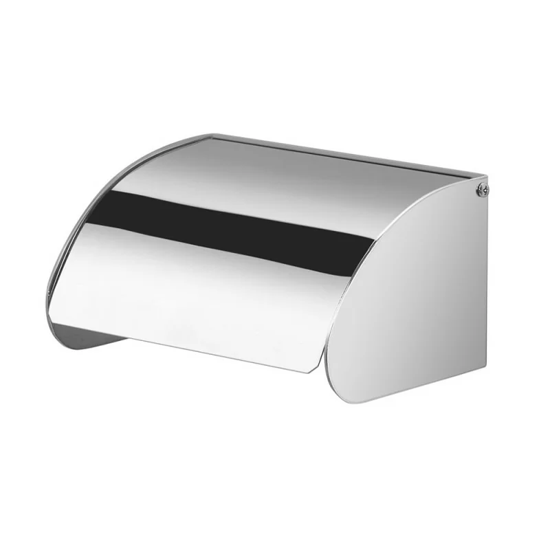 Portarotolo coperto da muro Gedy serie Project in acciaio inox lucido