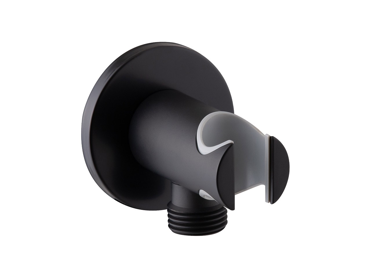 Presa Acqua Mel Duplex Tondo Nero Opaco-18743