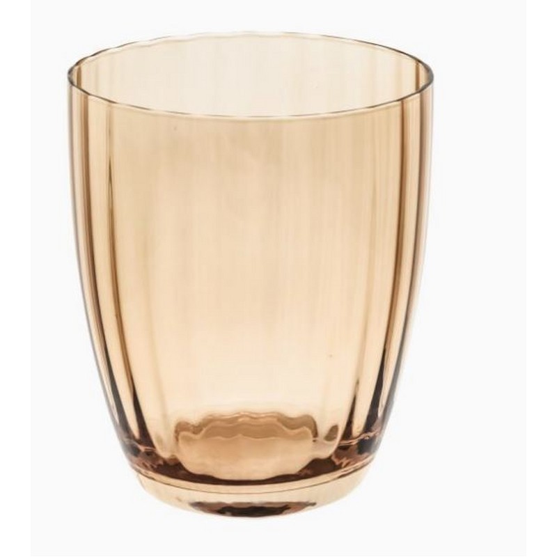 PRISMIA SET 6 BICCHIERE AMBRA 310 ML ROSE E TULIPANI