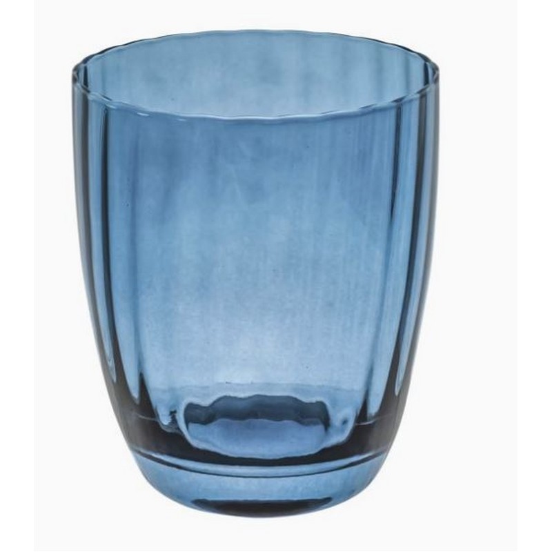 PRISMIA SET 6 BICCHIERE BLU 310 ML ROSE E TULIPANI