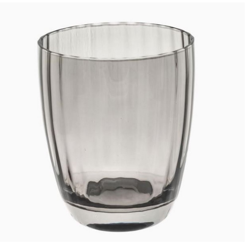 PRISMIA SET 6 BICCHIERE GRIGIO 310 ML ROSE E TULIPANI