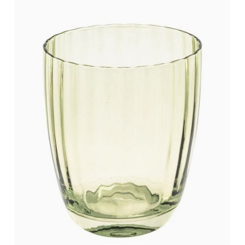 PRISMIA SET 6 BICCHIERE VERDE 310 ML ROSE E TULIPANI