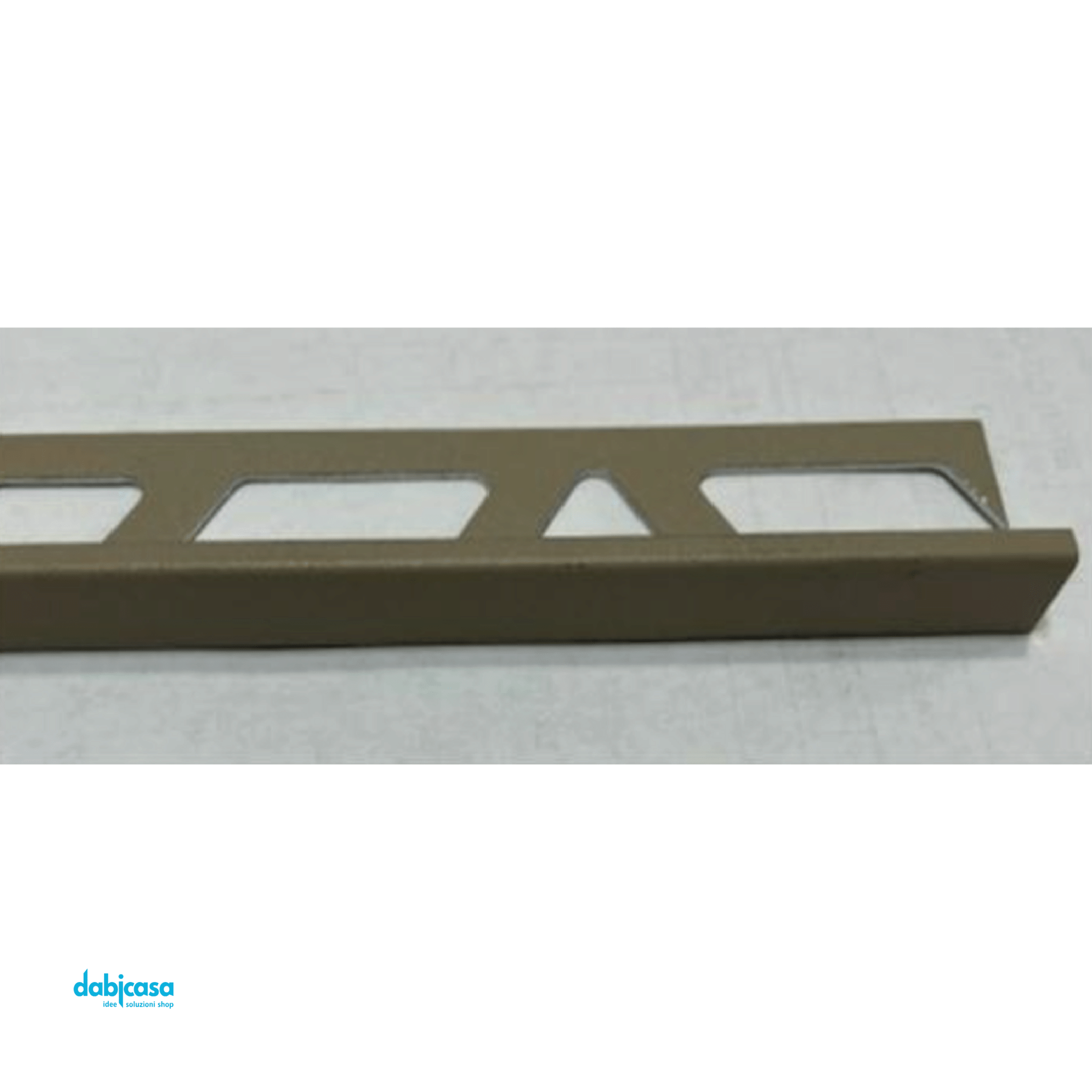 ProfiliTec "KeraJolly" Profilo In Alluminio Verniciato Modern Line Da 2,70 m Altezza 6 H Finitura Nero