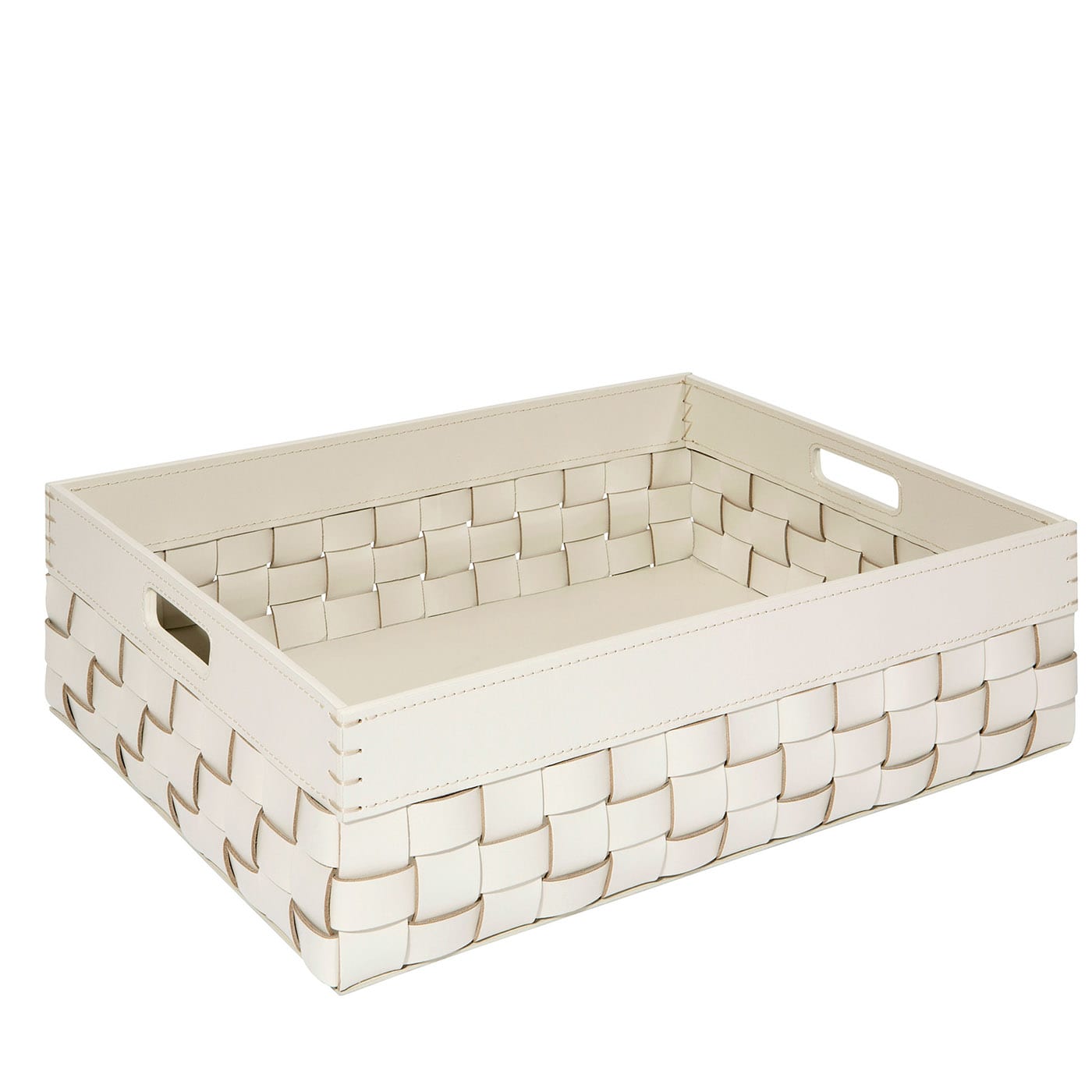 Basket Contenitore con Manici Rettangolare Basso Barcelona per Interno & Esterno