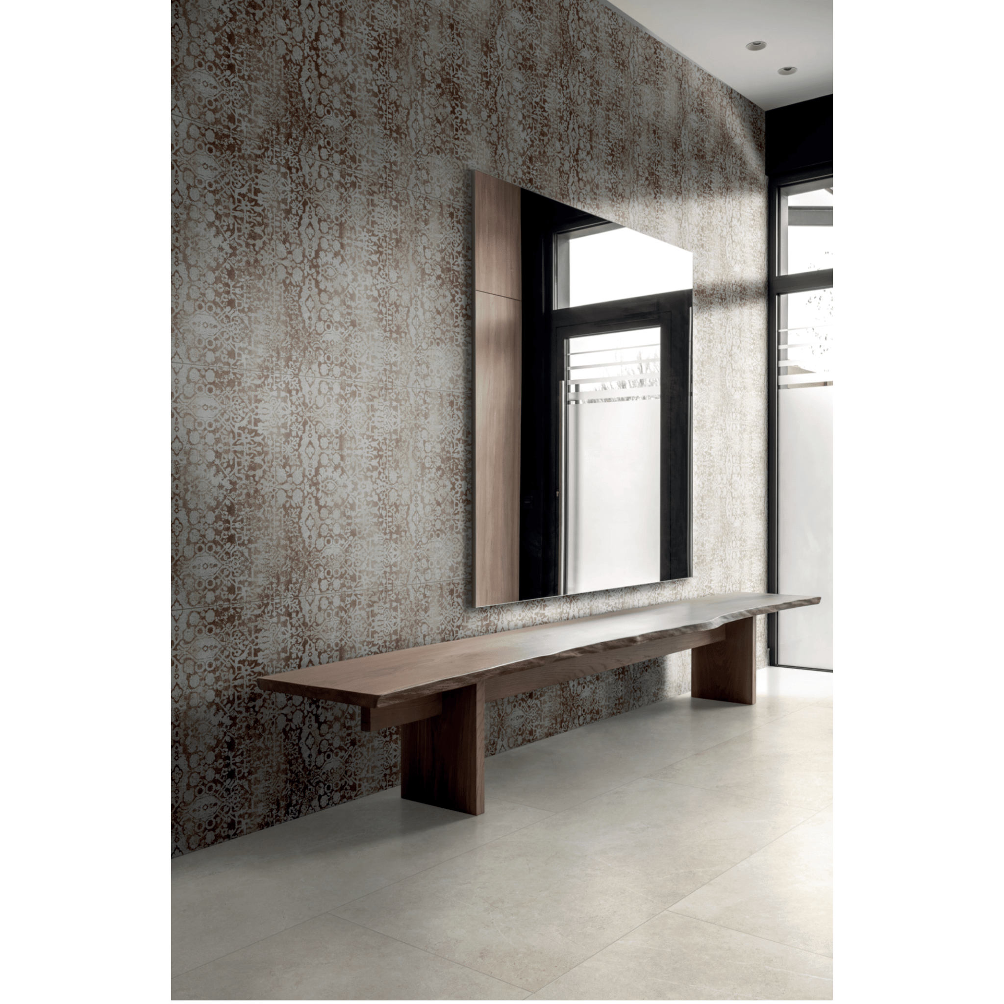 Ragno Rettificato 75x150 Cm "Realstone_Argent" Avorio