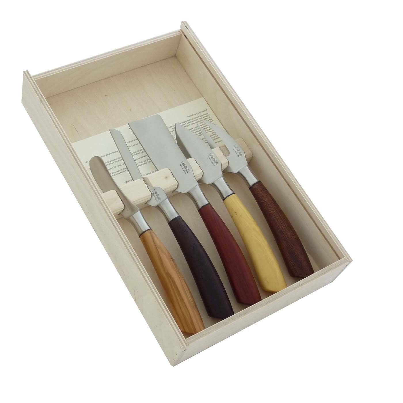 Set di 5 coltelli da formaggio
