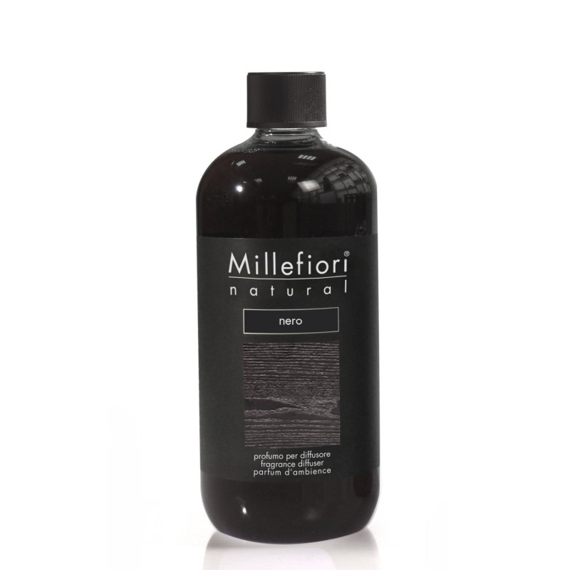 RICARICA DIFFUSORE A STICK 500 ML NERO MILLEFIORI MILANO