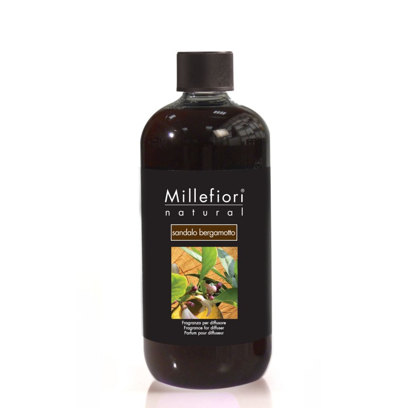 RICARICA DIFFUSORE A STICK 500 ML SANDALO BERGAMOTTO MILLEFIORI MILANO