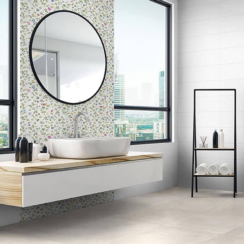 Rivestimento in Ceramica Effetto Decoro 25x75 Decoro Primavera Glam - Area Ceramiche