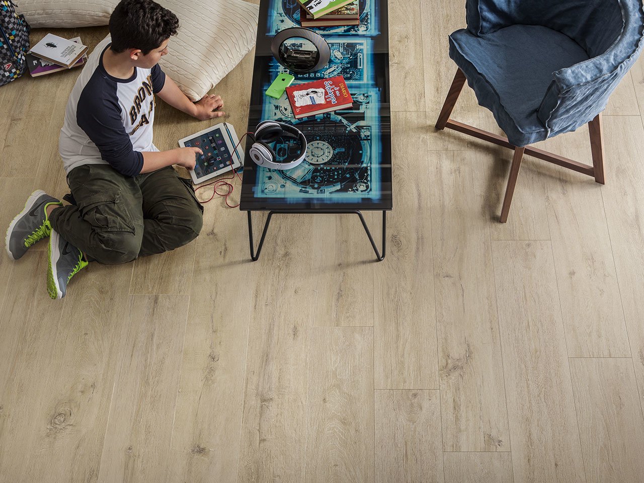 Pavimento Laminato Kurimo Oak Effetto Rovere Sbiancato Ac3-67729