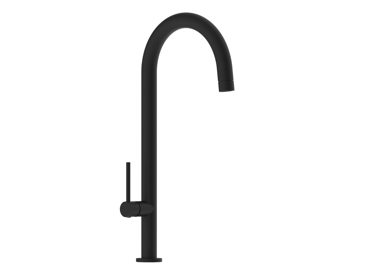 Miscelatore per Cucina Verona con Bocca Girevole Nero Opaco-70963