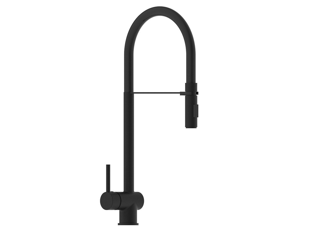 Miscelatore per Cucina Oda con Doccetta Nero Opaco-70965