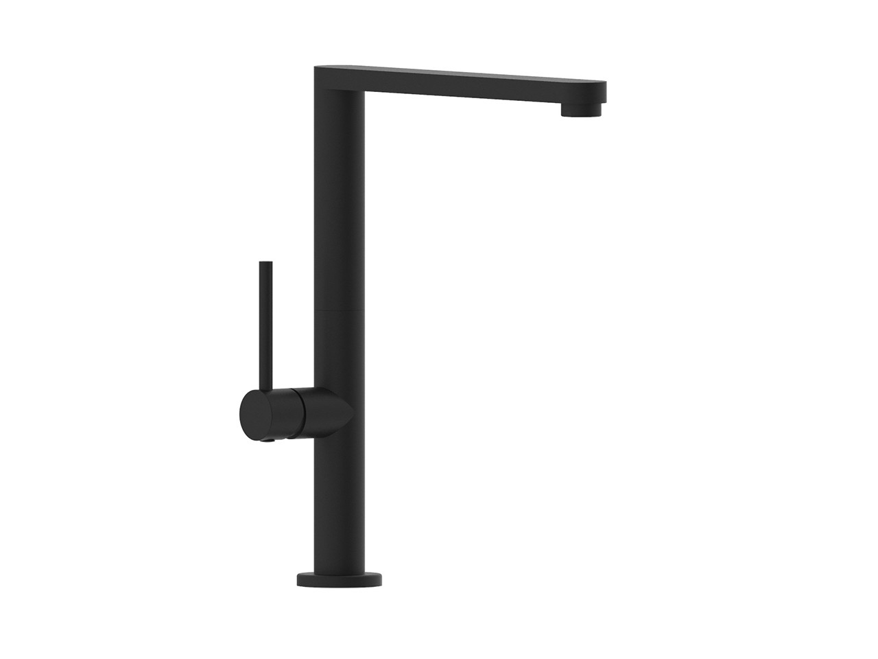 Miscelatore per Cucina Plato con Bocca Girevole Nero Opaco-70967