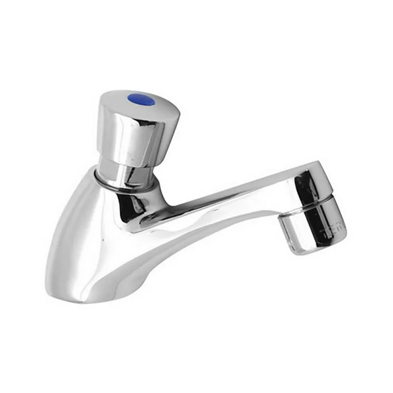 Rubinetto lavabo temporizzato a pulsante MCM ottone cromo