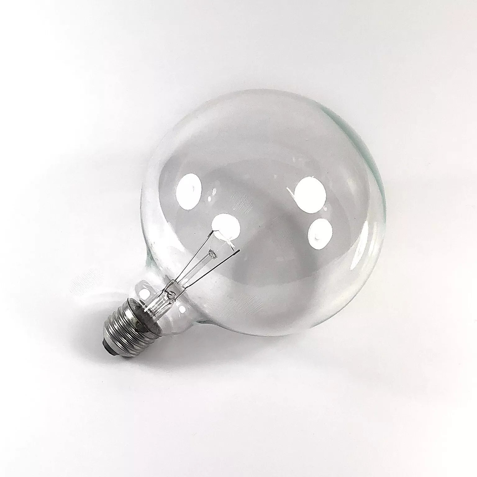 Siple Lampadina ad incandescenza Globo 12,5cm trasparente 25W 230V E27