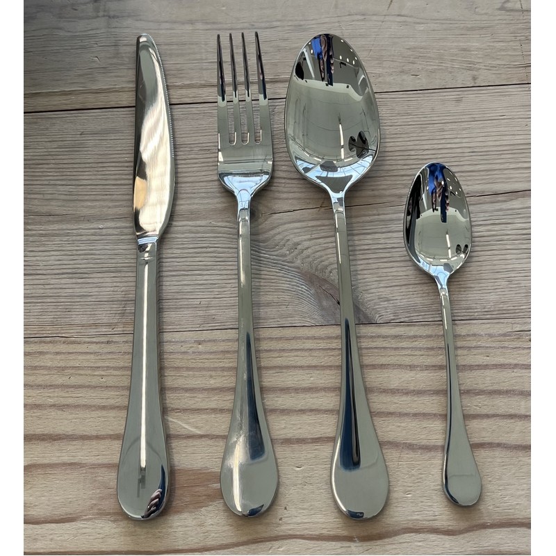 SAMBONET BLOOM SET 24 PZ POSATE DA TAVOLA MONOBLOCCO INOX