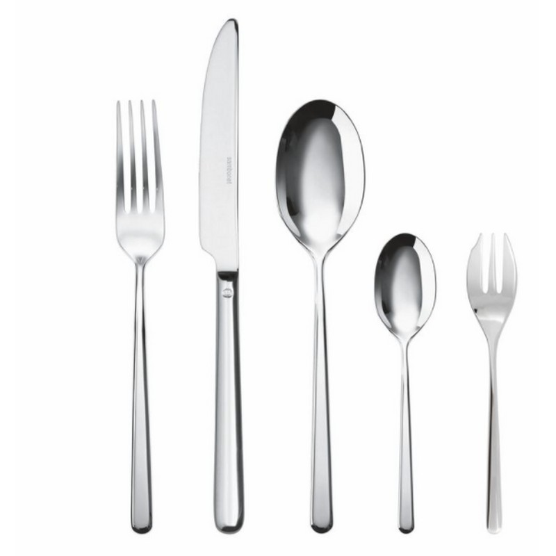 SAMBONET LINEAR SERVIZIO DI POSATE DA 30 PEZZI MONOBLOCCO INOX