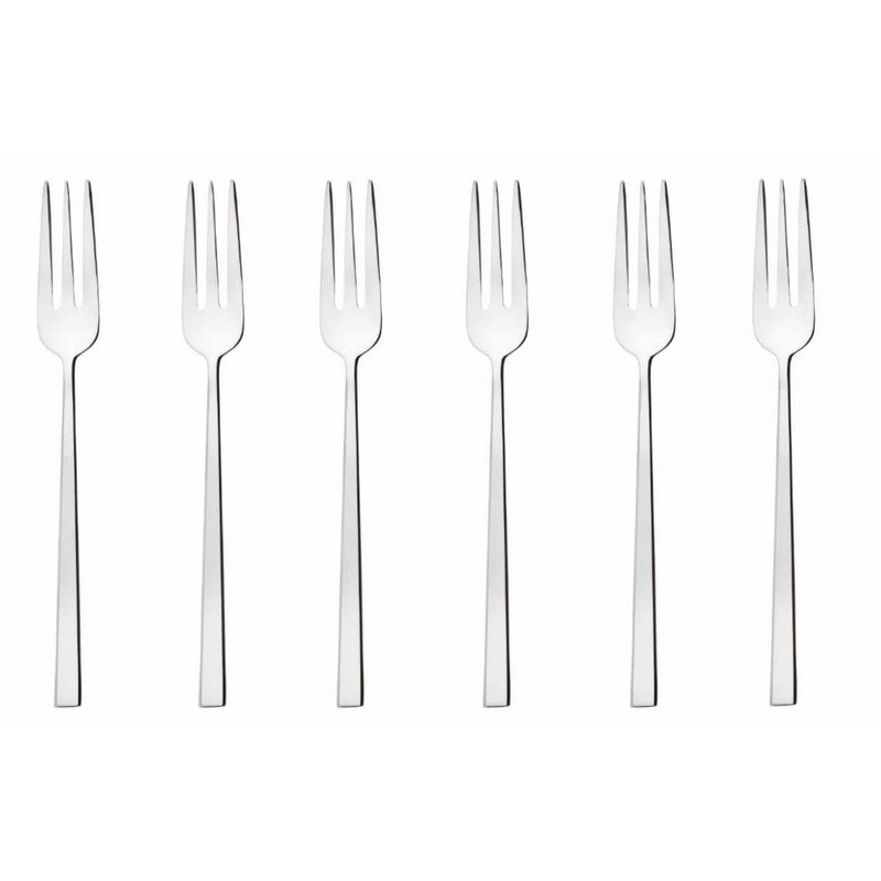 SAMBONET SET 6 FORCHETTE DOLCE ROCK MONOBLOCCO INOX
