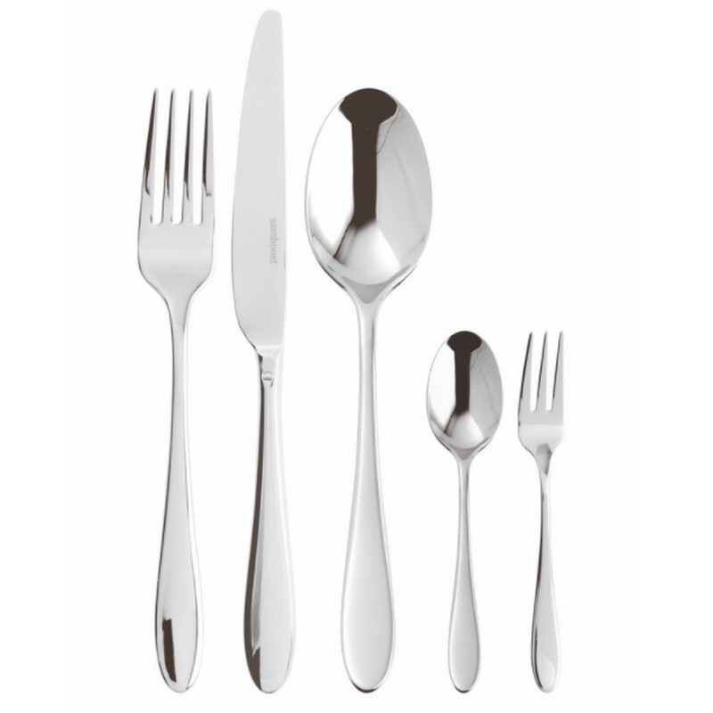 SAMBONET VELVET SERVIZIO DI POSATE 30 PEZZI MONOBLOCCO INOX