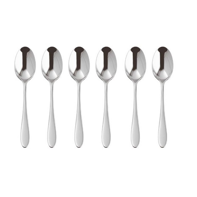 SAMBONET VELVET SET 6 CUCCHIAINI MOKA IN ACCIAIO INOX