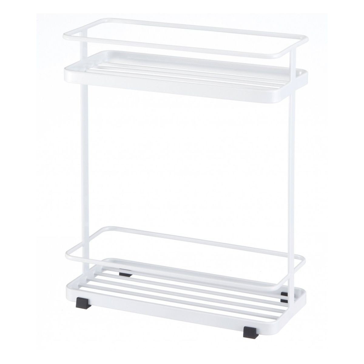 Scaffale da bagno in metallo a 2 livelli
